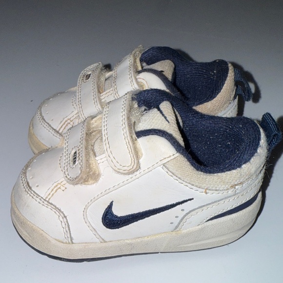 Nike 4C Infant Baby Kids White and Blue Sneakers - Picture 1 of 3